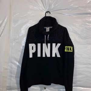 Victoria secret pink cheetah cowl neck pullover m